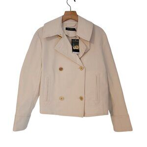 NWT $185‎ 2016 Collection LAUREN Ralph Lauren Jacket Ivory Double-Breasted 4 NEW
